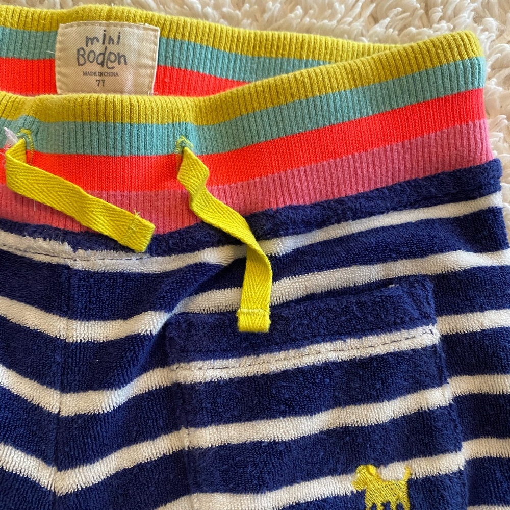 Mini Boden Terry pants.  Excellent condition